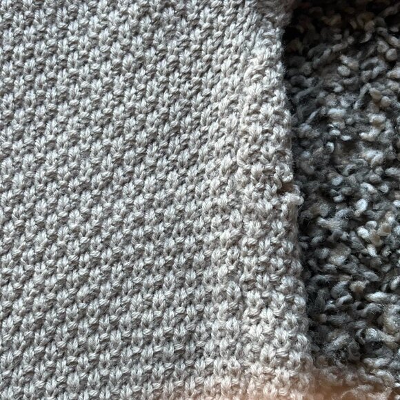 Cream And White Lace Boho Sweater, Women's Large Floral Lace Long Sleeve Shirt - Picture 6 of 8